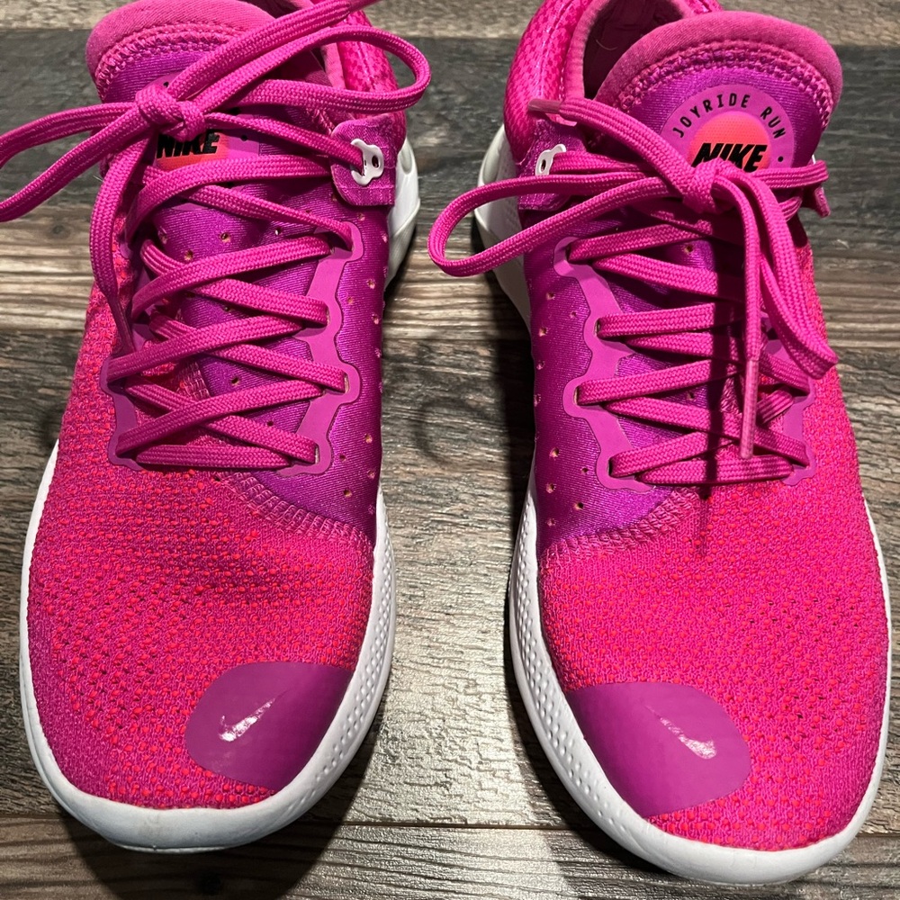 Nike Pink Athletic Shoes with Breathable Knit Upper